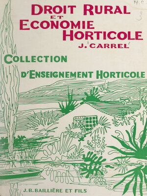 cover image of Droit rural et économie horticole